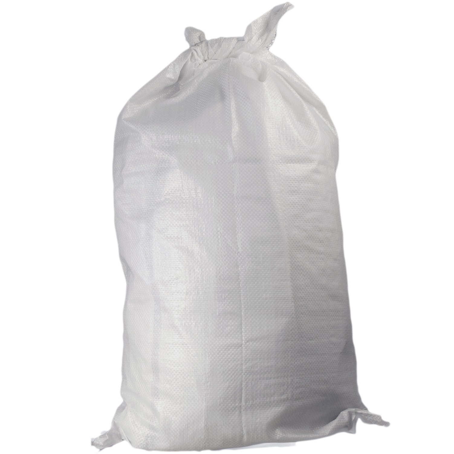 Мешки полипропиленовые белые 55 x 105 см, 60+/-3 г, 45-50 кг, термообрез 1п-1с, Высший сорт