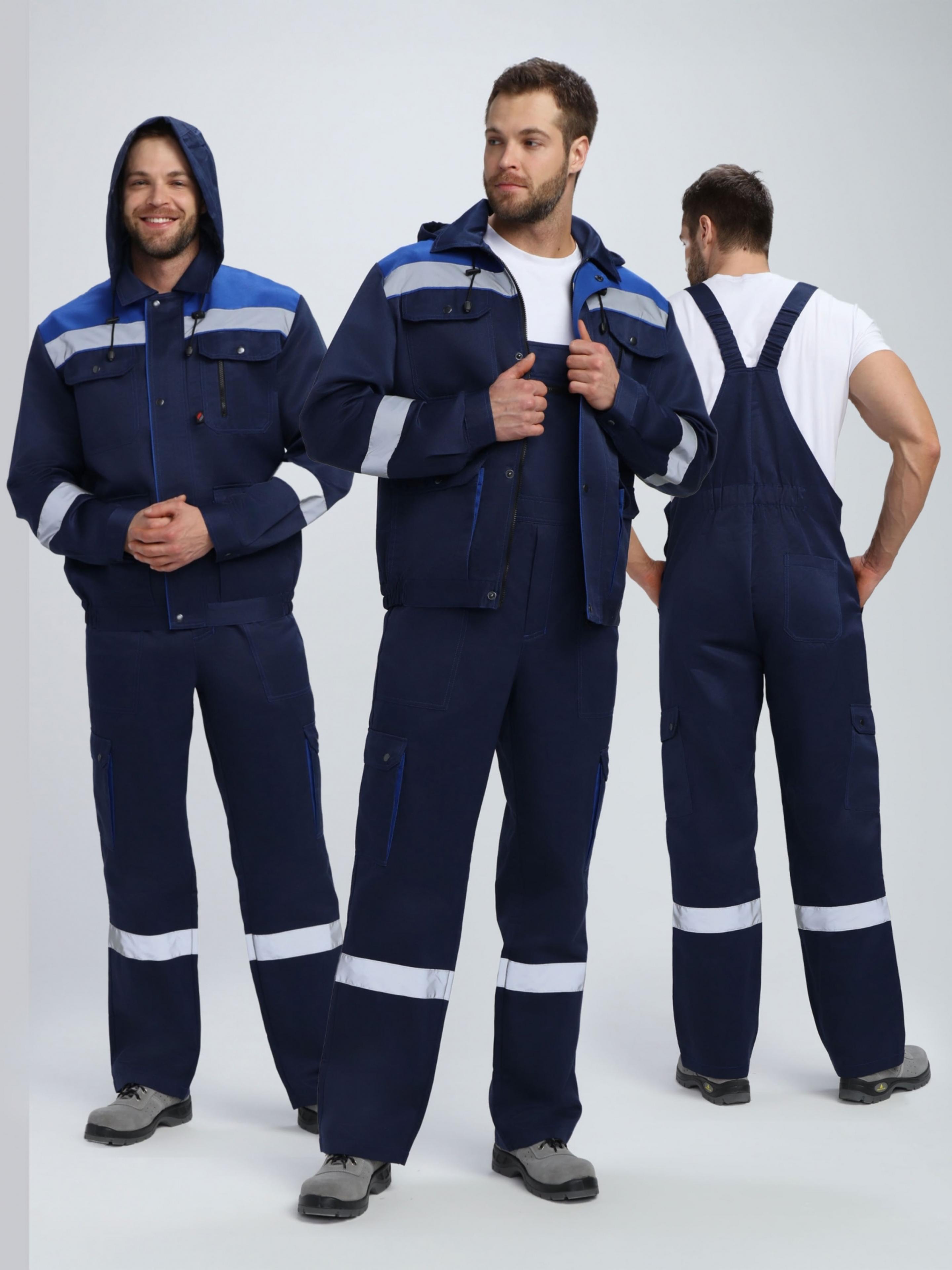 Костюм Титан СОП с капюшоном (тк.Смесовая,210) п/к, т.синий/васильковый Костюм Титан СОП с капюшоном (тк.Смесовая,210) п/к, т.синий/васильковый