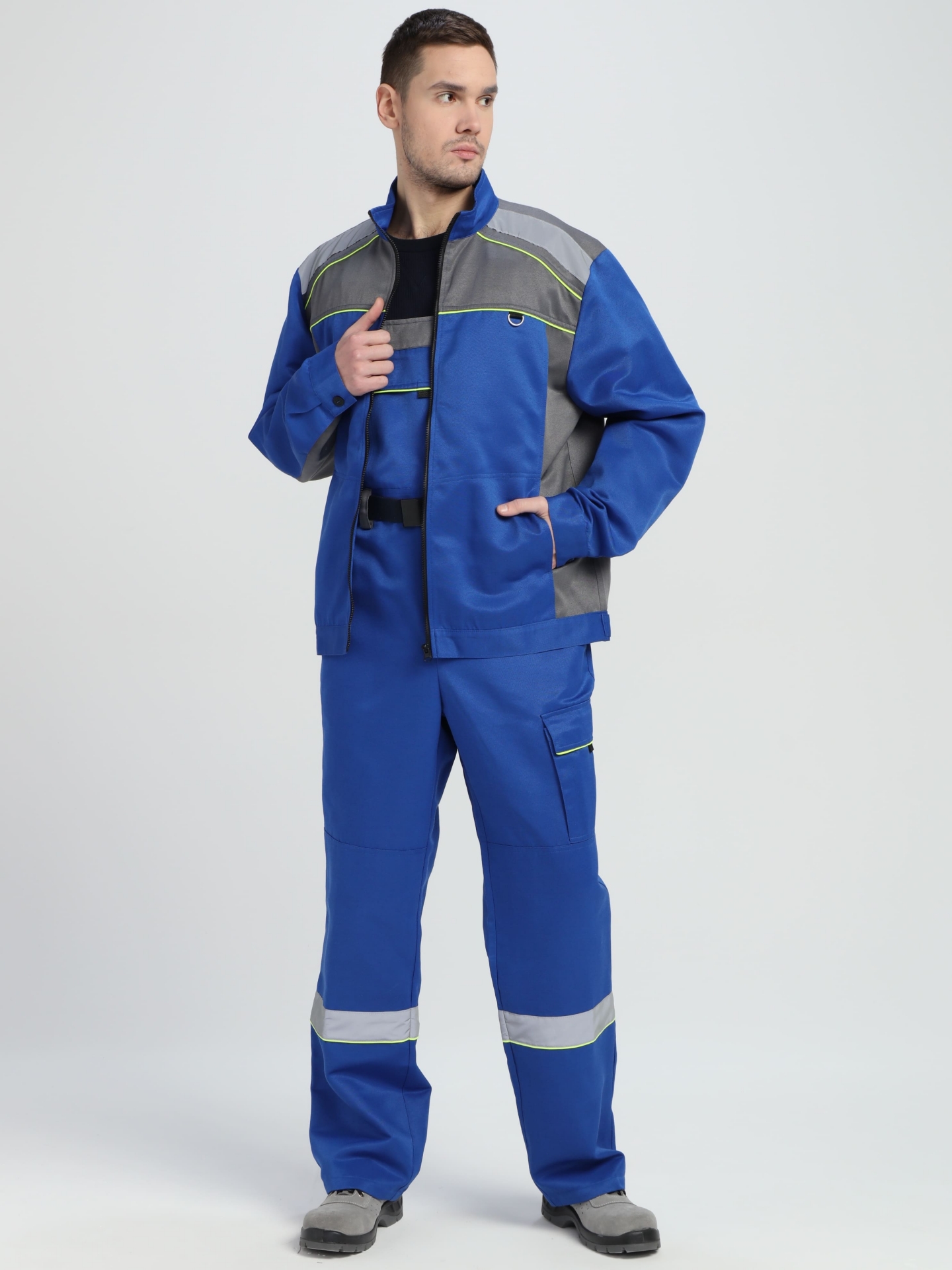 Костюм Практик-2 СОП CH (тк.Смесовая,210) п/к, васильковый/серый Костюм Практик-2 СОП CH (тк.Смесовая,210) п/к, васильковый/серый