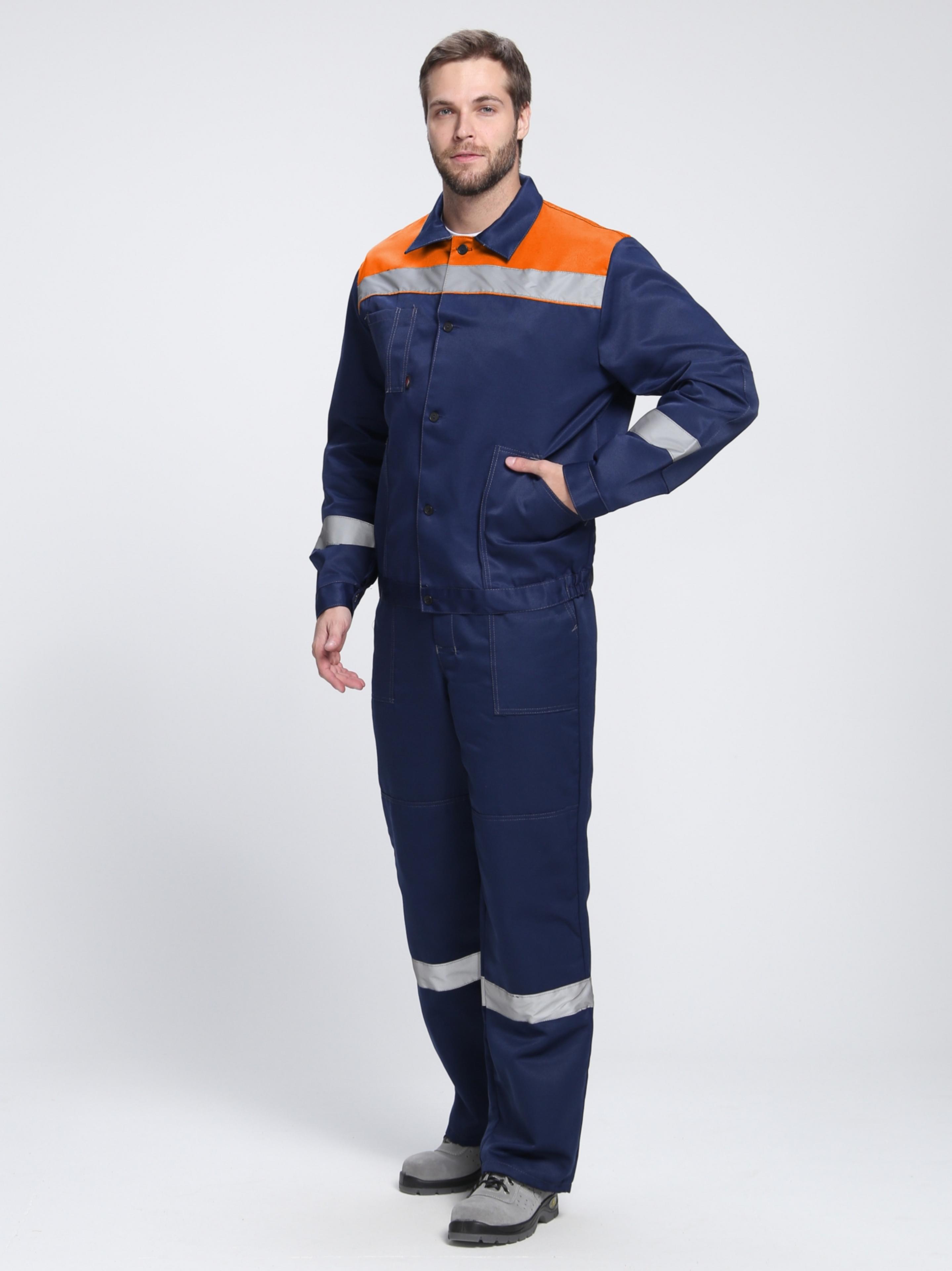 Костюм Легион-2 СОП (тк.Смесовая,210) п/к, т.синий/оранжевый Костюм Легион-2 СОП (тк.Смесовая,210) п/к, т.синий/оранжевый