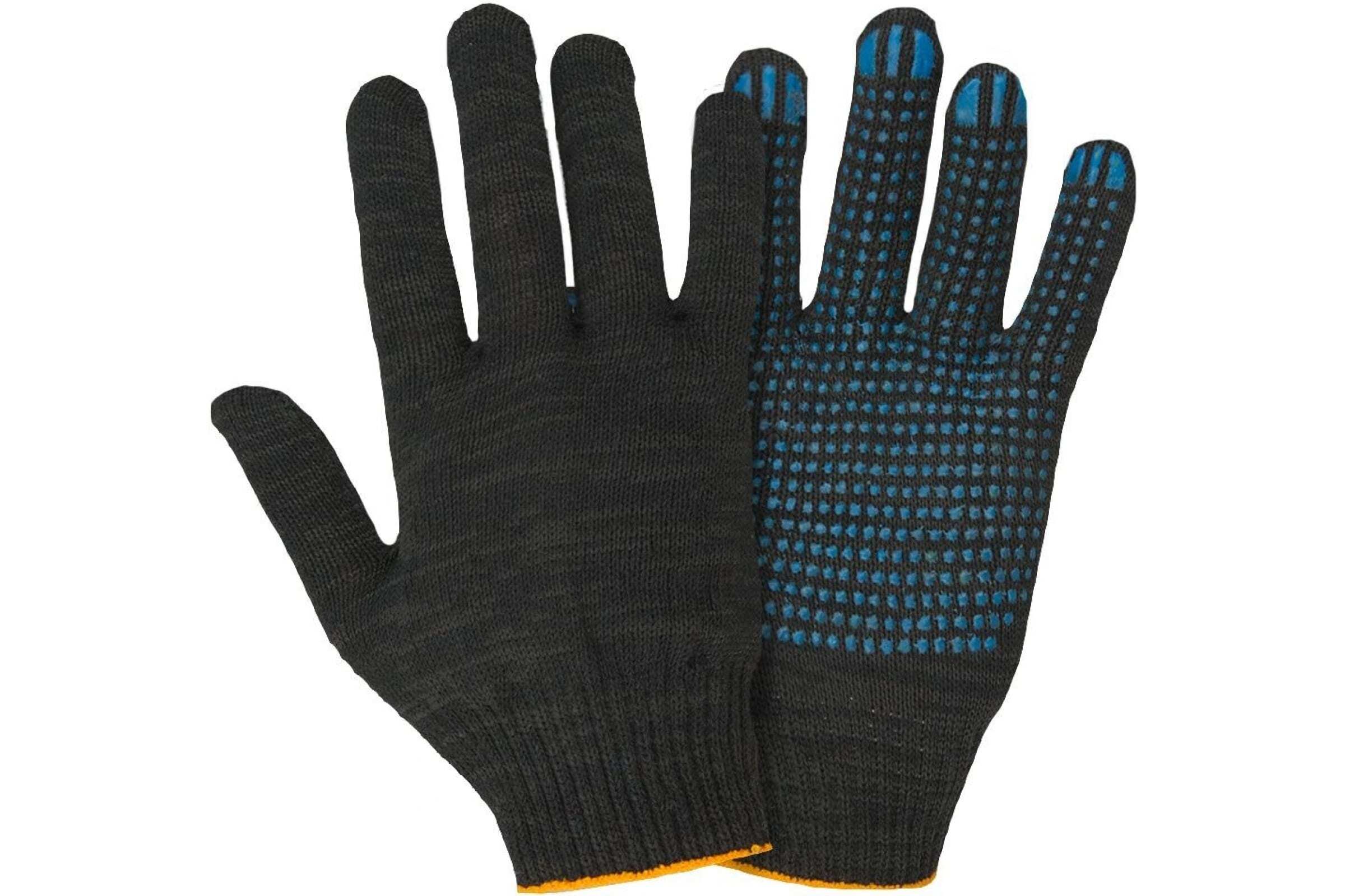 Перчатки 5 нитей 7,5 класс вязки с ПВХ Перчатки 5 нитей 7,5 класс вязки с ПВХ