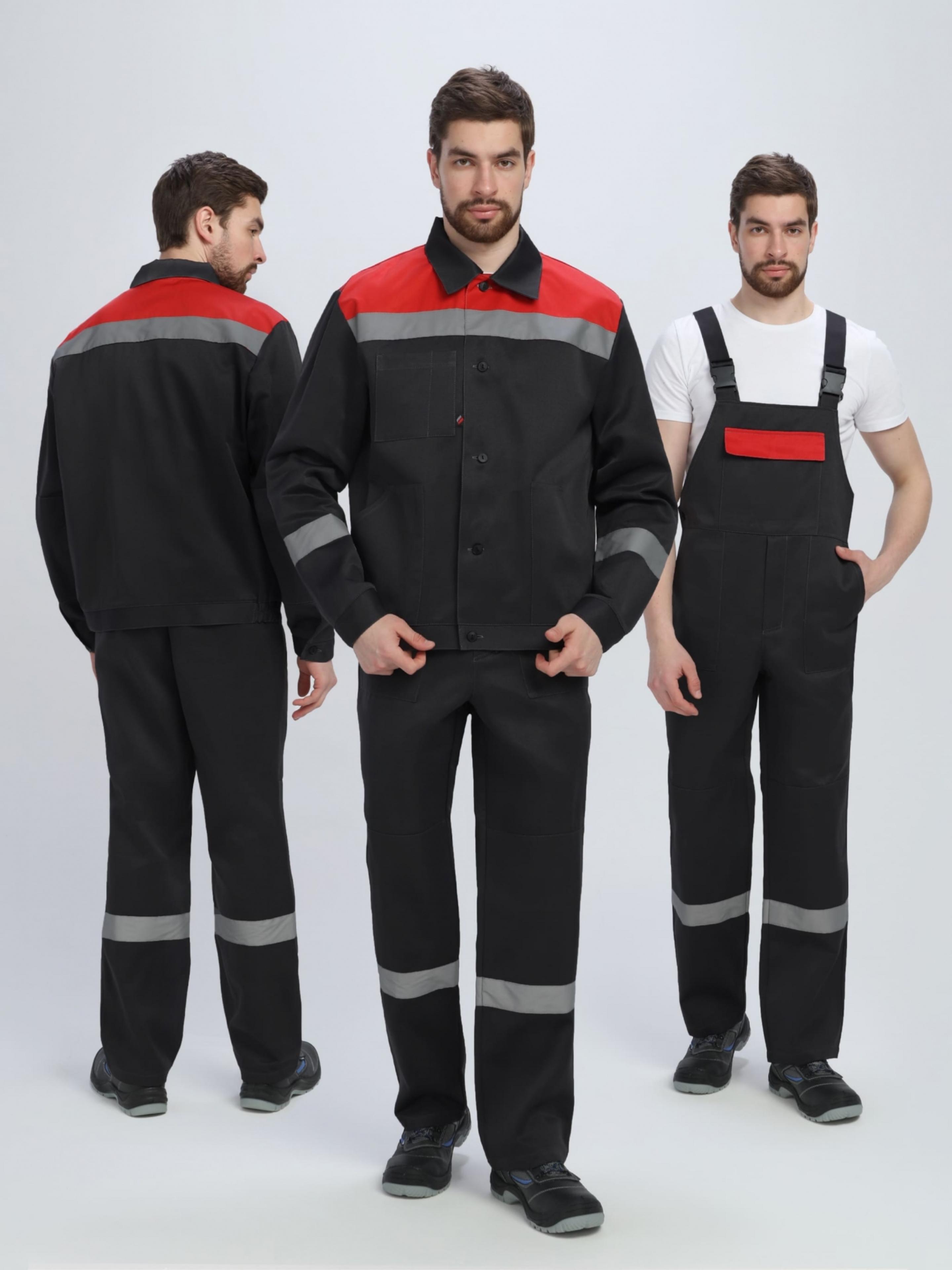 Костюм Легион-2 СОП (тк.Смесовая,210) п/к, черный/красный Костюм Легион-2 СОП (тк.Смесовая,210) п/к, черный/красный