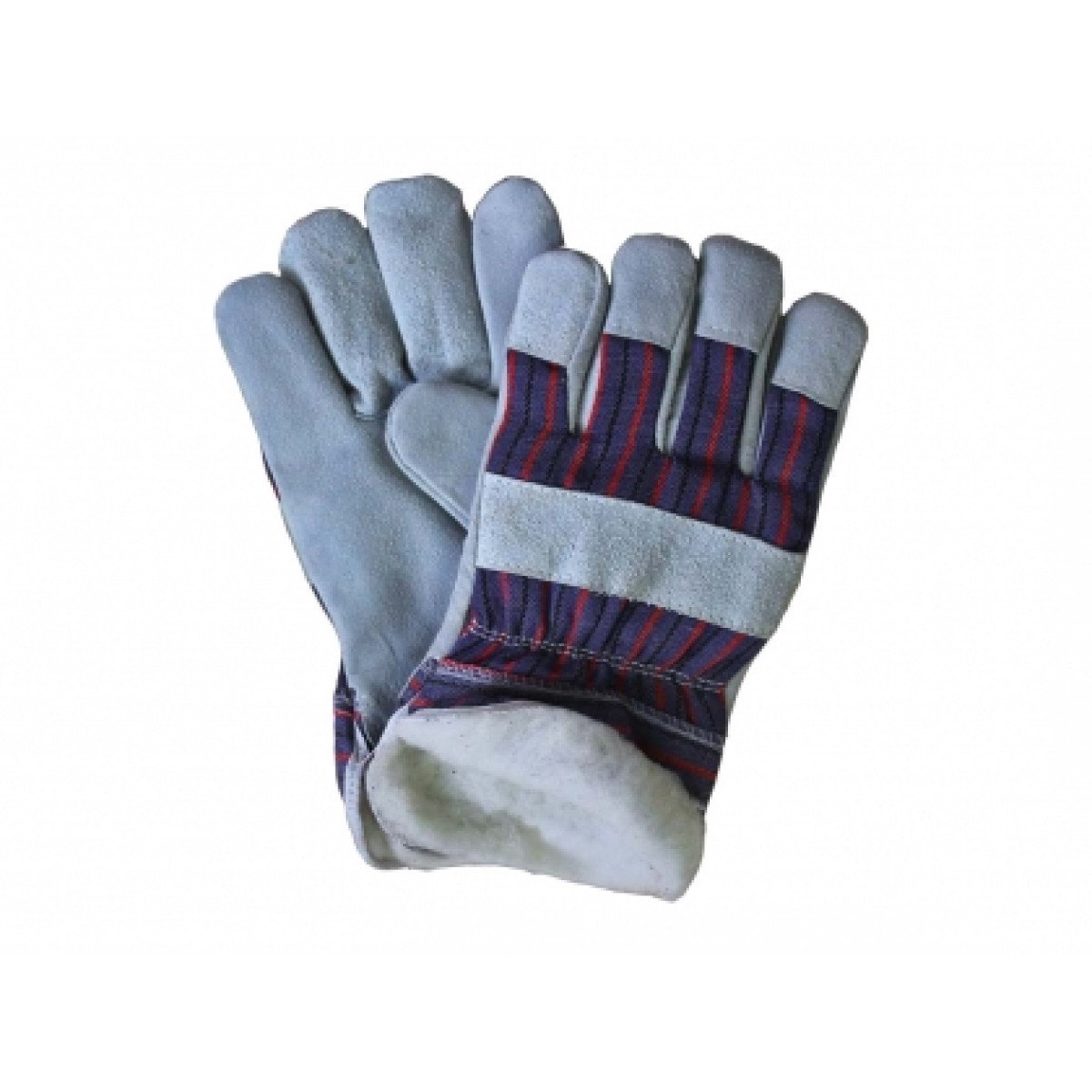 Перчатки спилковые комбинированные утепленные "Стандарт"(Зима) 