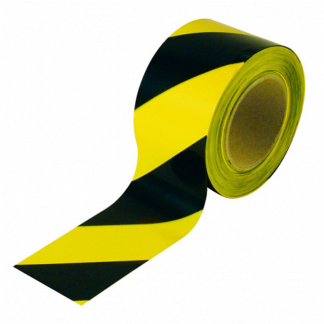 Лента оградительная ЛО 150 "Стандарт" (75мм)  Желто-черная