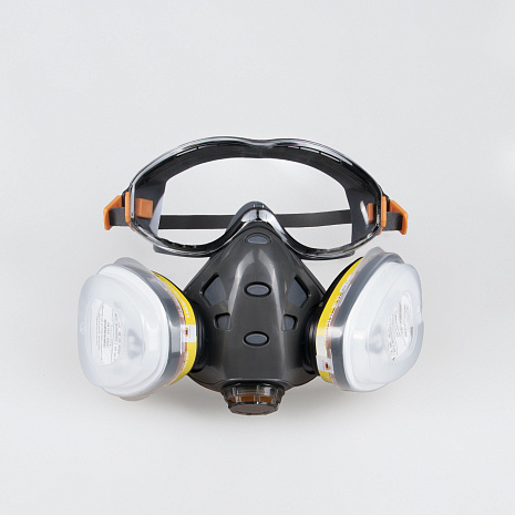 Полумаска с интегрированными очками Air Optics 9500 Jeta Safety