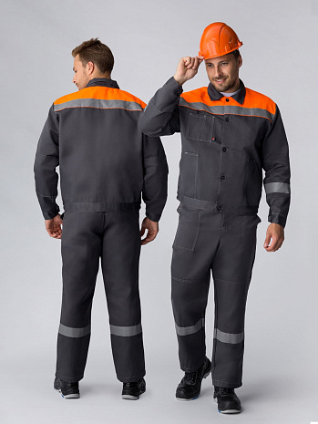 Костюм Легион-2 СОП (тк.Смесовая,210) п/к, т.серый/оранжевый